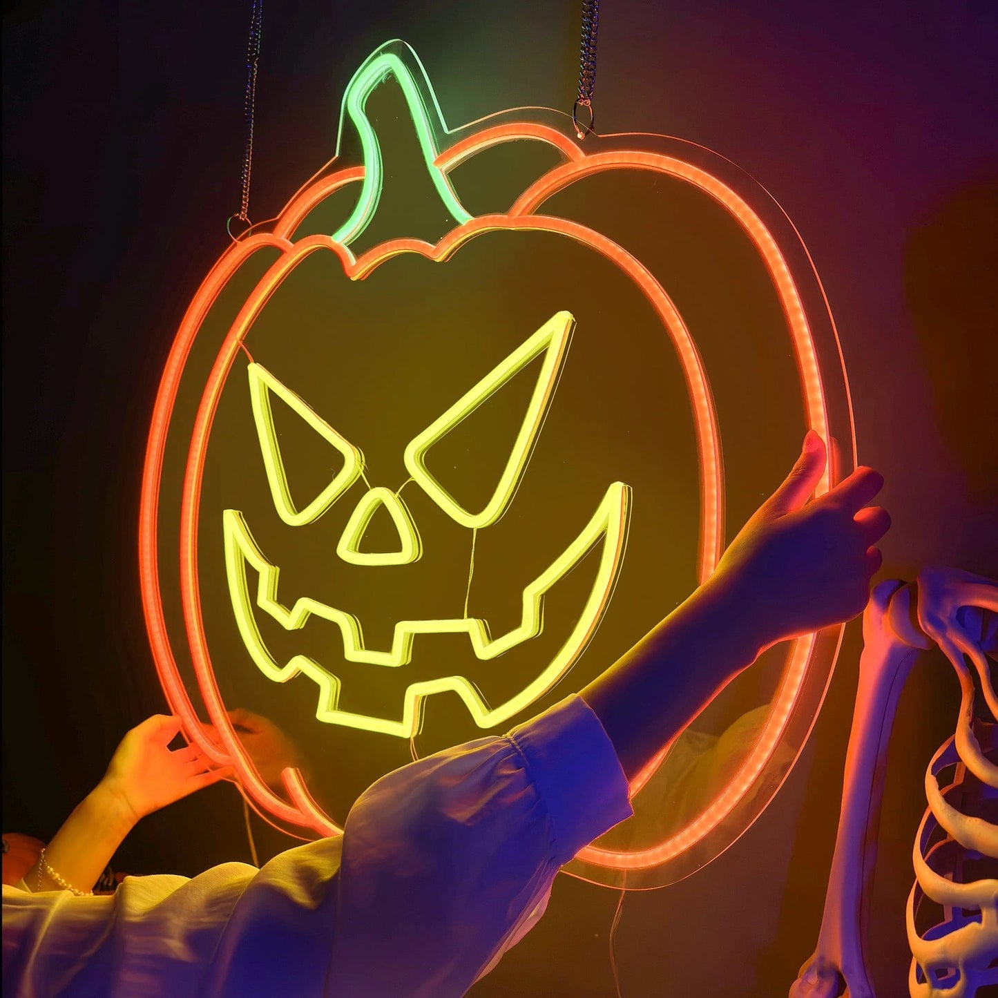 Halloween Pumpkin Neon Sign